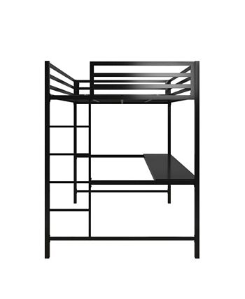 EveryRoom Mason Metal Full Loft Bed with Desk - Macy's