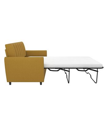 Novogratz brittany sleeper sofa shop with memory foam mattress
