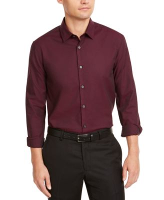 Alfani Men's Classic-Fit Solid Shirt, Created for Macy's - Macy's