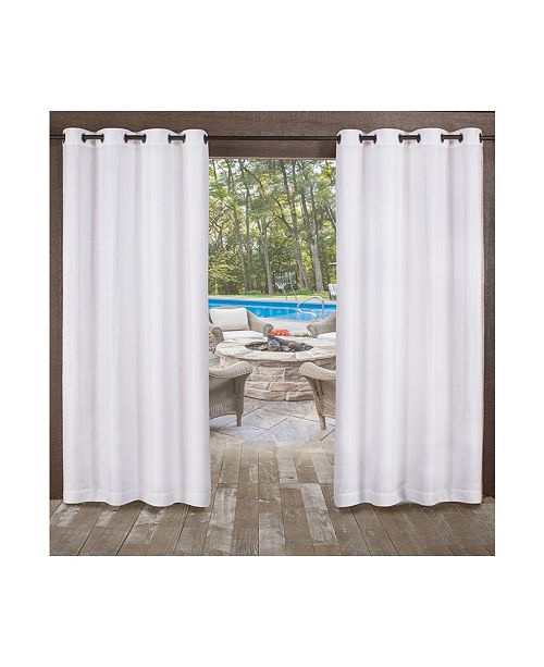 Exclusive Home Curtains Miami Textured Indoor Outdoor Grommet Top