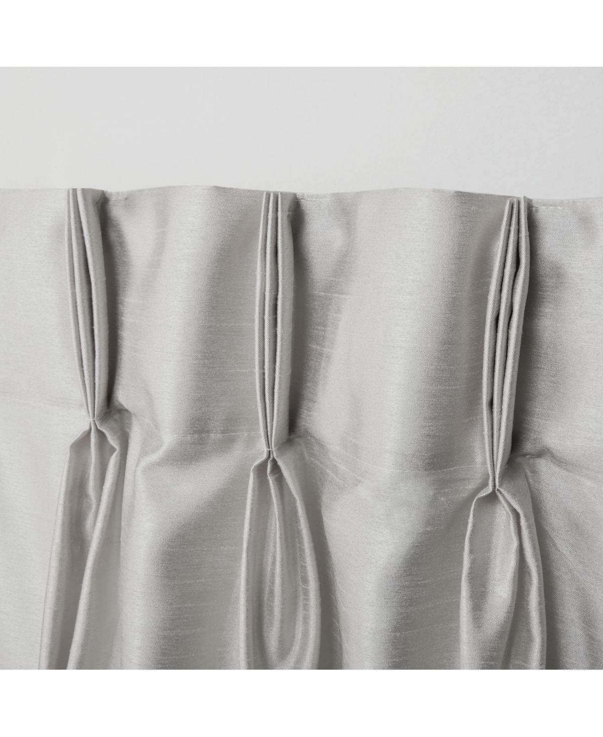 Exclusive Home Curtains Chateau Striped Faux Silk Pinch Pleat Curtain Panel Pair, 27" X 96" In Pink