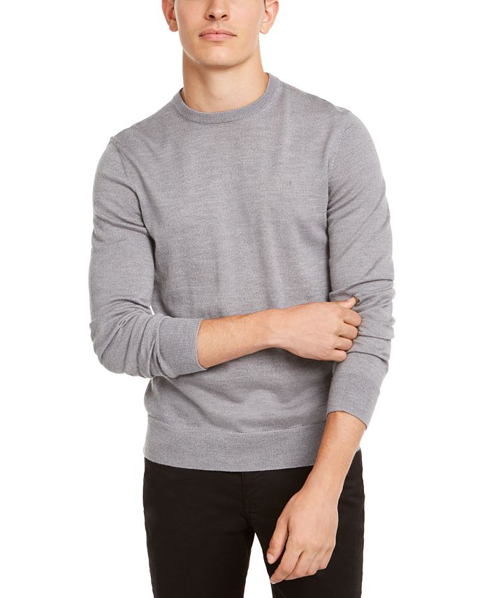 Calvin Klein Men's Solid CrewNeck Sweater Macy's