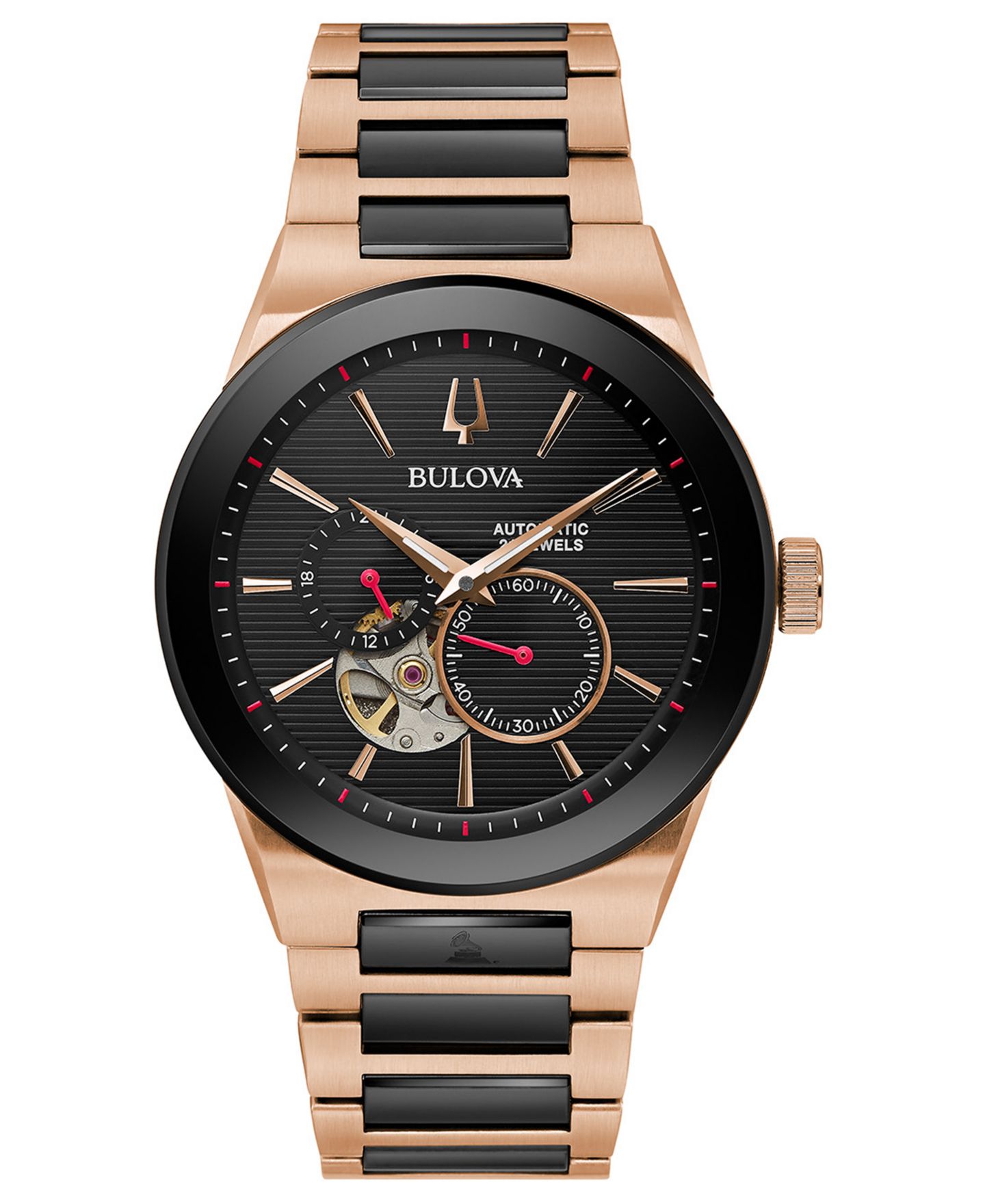 Мужские часы Bulova Automatic Grammy Two-Tone Stainless Steel Bracelet Watch 41mm — фото 1