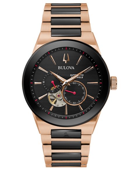 Мужские часы Bulova Automatic Grammy Two-Tone Stainless Steel Bracelet Watch 41mm