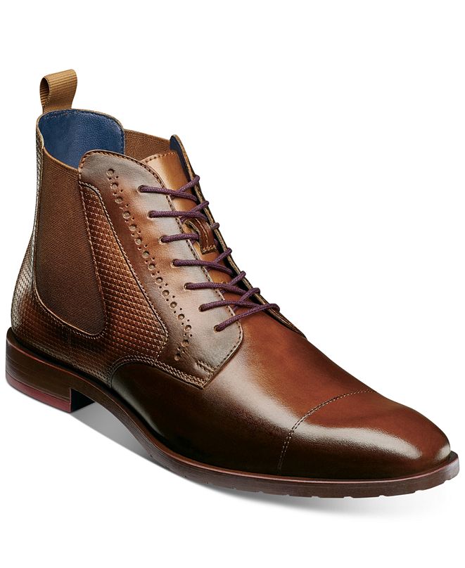 stacy adams men's rafferty cap toe lace up boots