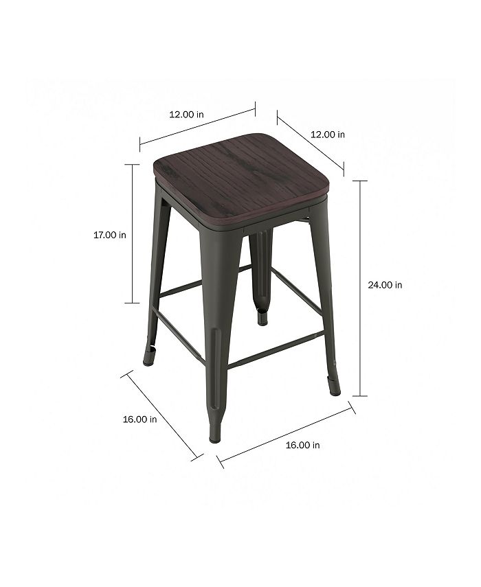 Trademark Global Lavish Home Bar Stools, Set of 4 Macy's