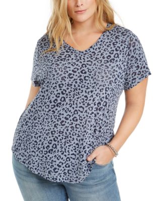 Style & Co - Plus Size Leopard-Print Top