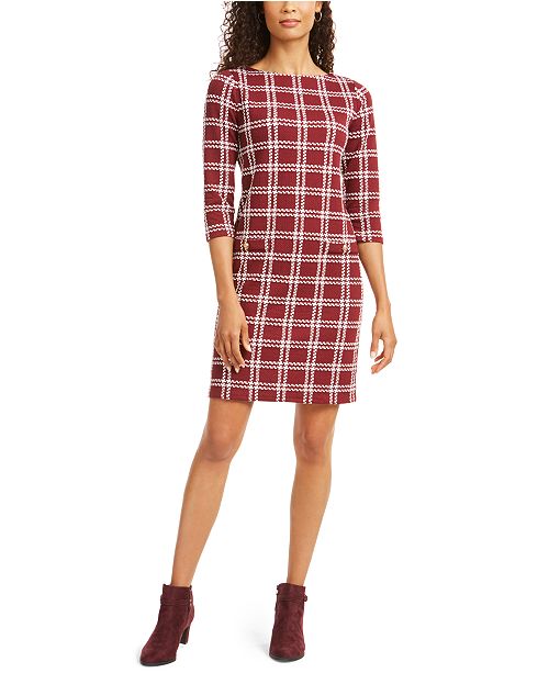 Charter Club Petite Plaid Sheath Dress Created For Macy S