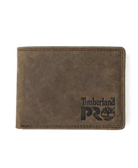 Мужской кошелёк Timberland Pullman Passcase Wallet, цвет: Тёмный коричневый