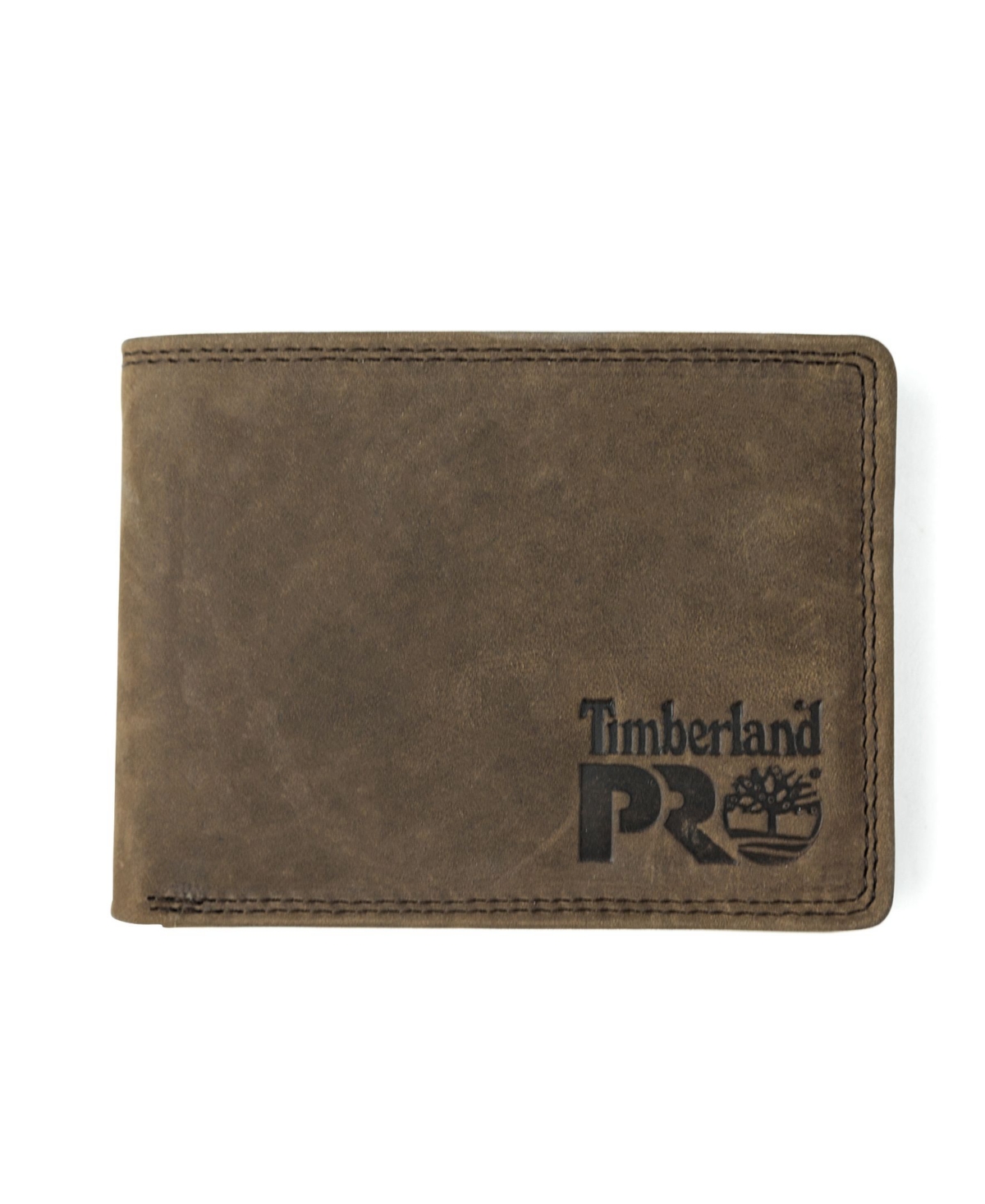 Shop Timberland Pro Men's Pullman Passcase Wallet In Dark Brown