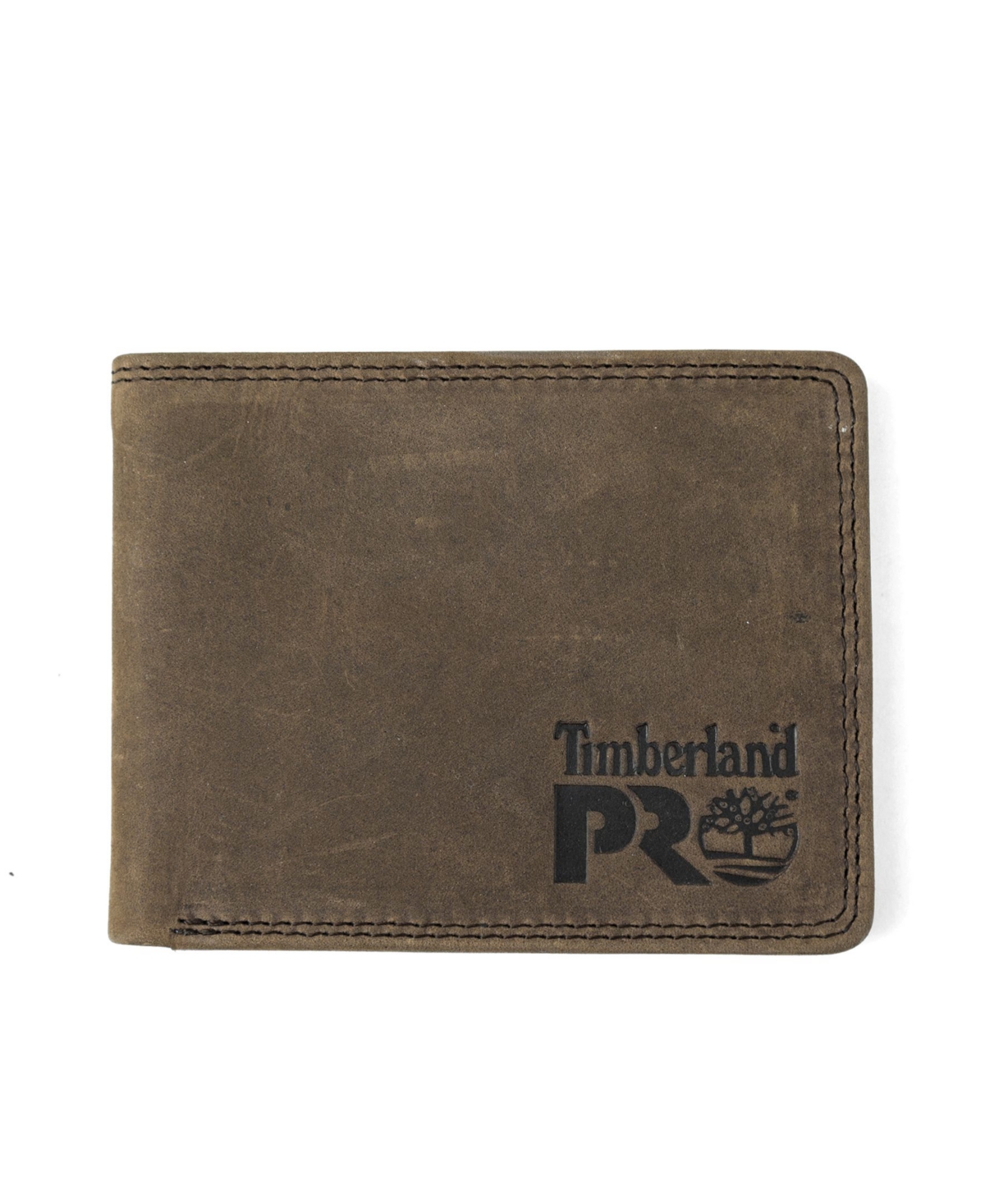 Timberland Pro Men's Pullman Passcase Wallet In Dark Brown