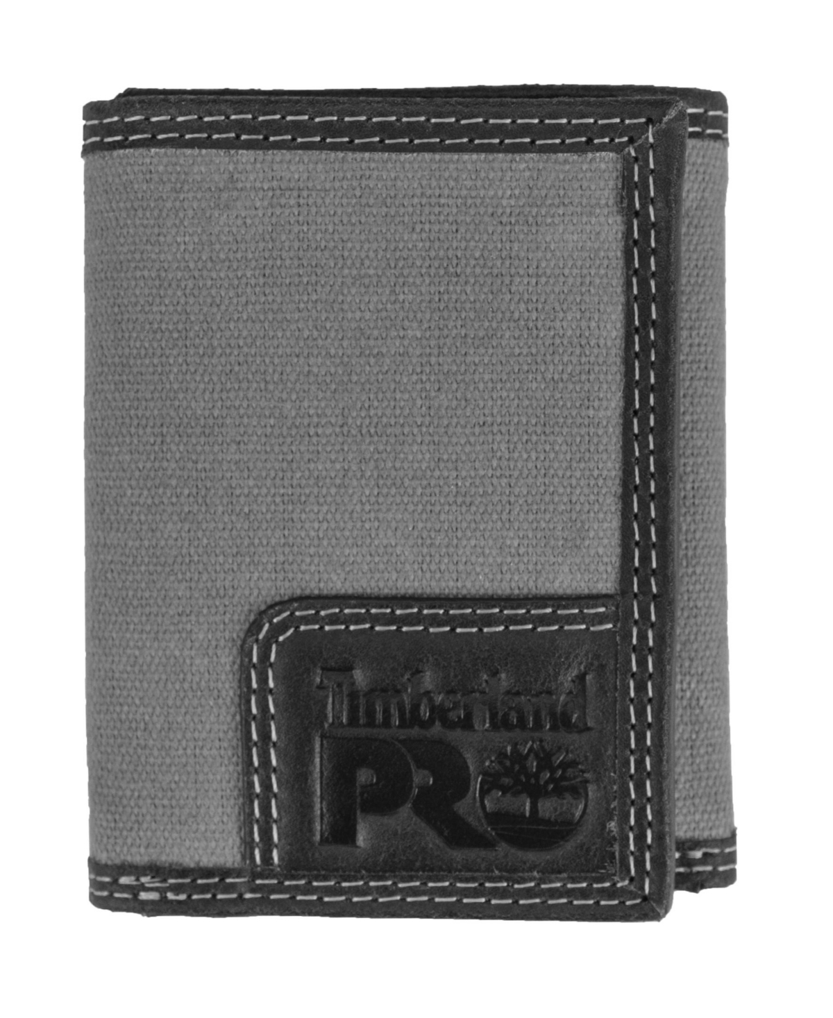 Timberland Men's  Pro Whitney Canvas Trifold Wallet In -charcoa