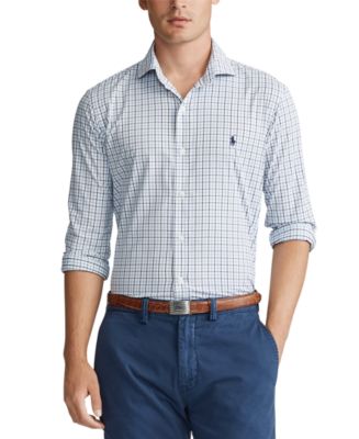 Polo Ralph Lauren Men's Classic Fit Performance Twill Shirt - Macy's