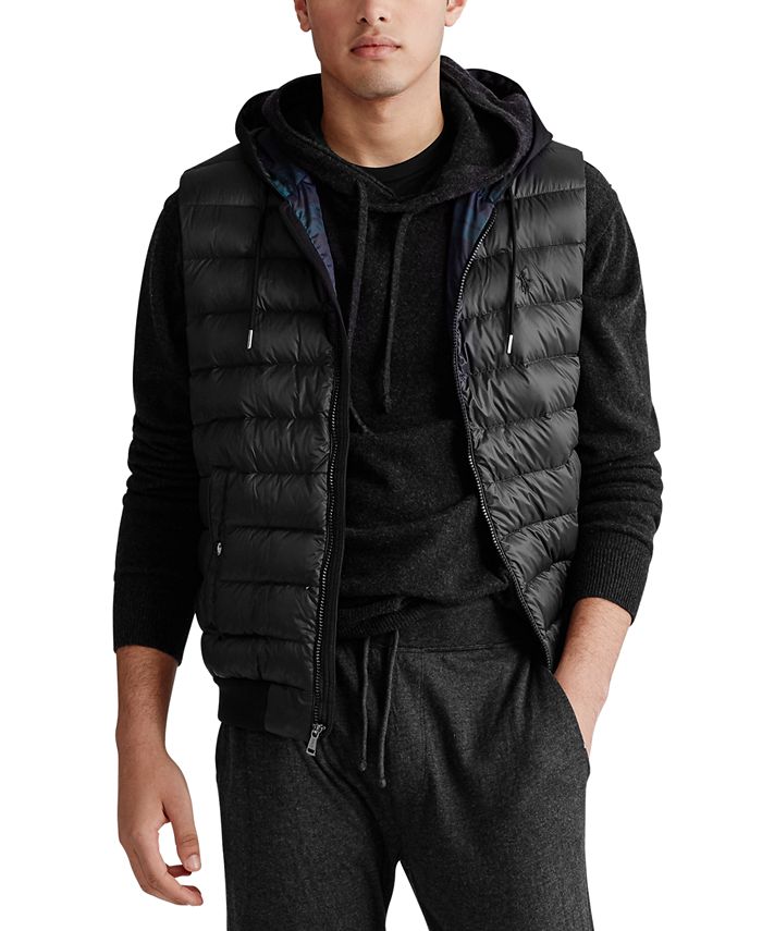 Actualizar 109+ imagen polo ralph lauren men’s double-knit hooded vest