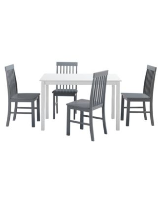 Walker Edison 5 Piece Modern Dining Set - Macy's