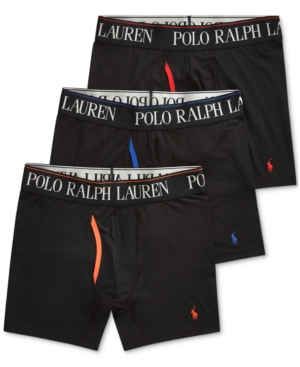 Polo Ralph Lauren Men's 3-Pk. 4-d Flex Cool Microfiber Boxer Briefs