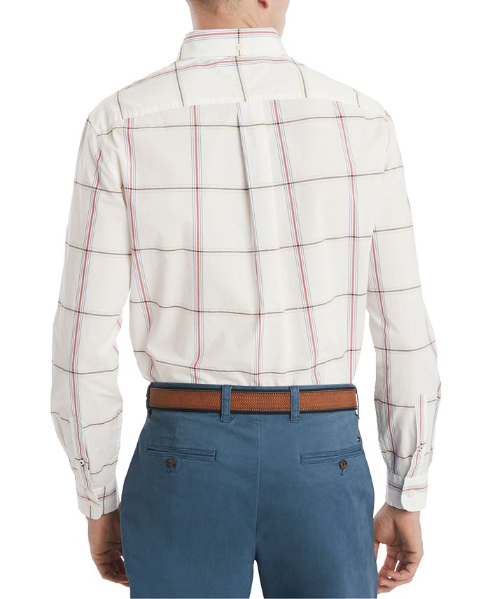 Tommy Hilfiger Men's Custom-Fit Cullen Plaid Shirt, Created for Macy's ...