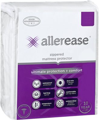 Allerease Ultimate Protection Temperature Balancing Waterproof Mattress Protectors In White