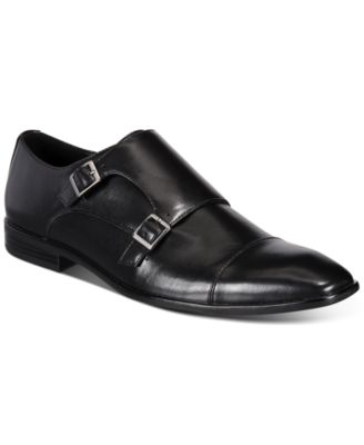 black strap dress shoes