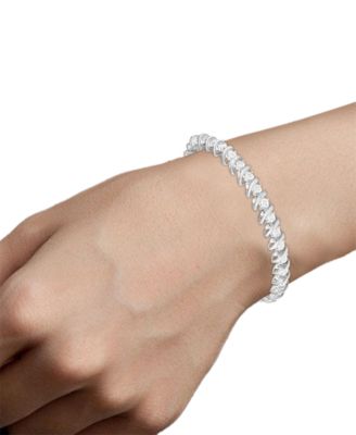 macy's sterling silver diamond bracelet