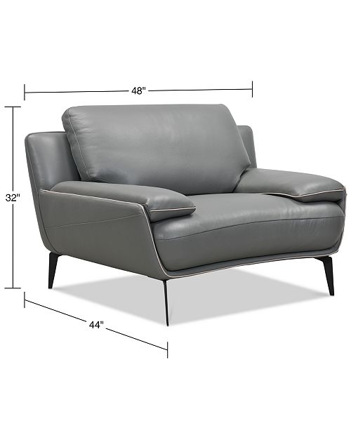 Furniture Surat 48 Leather Chair Created For Macy S Reviews Furniture Macy S