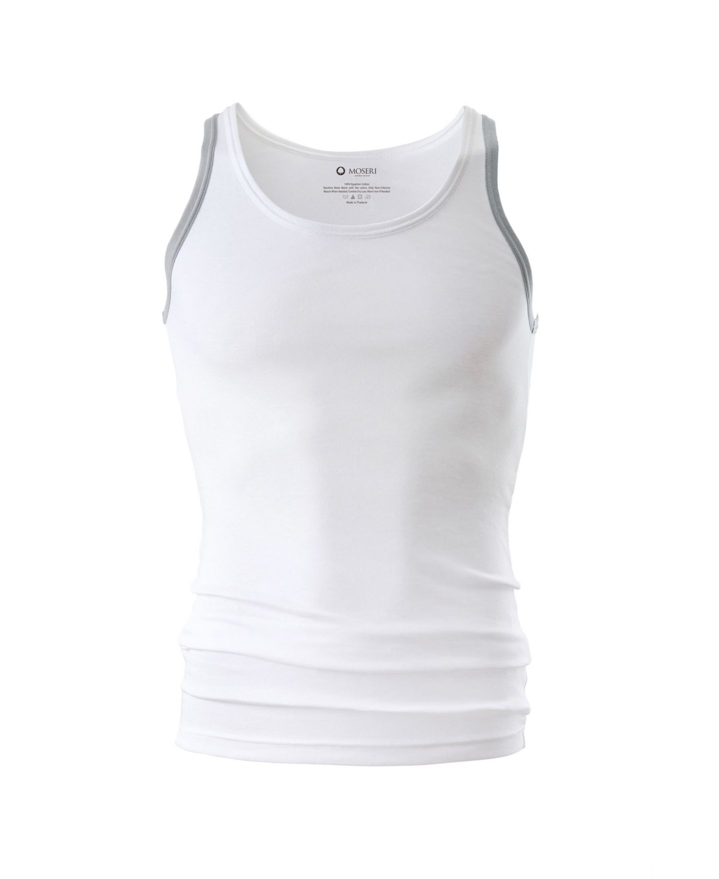 Мужские топы MOSERI Egyptian Cotton Tank - 2 Pack, цвет: Чёрный — фото 2