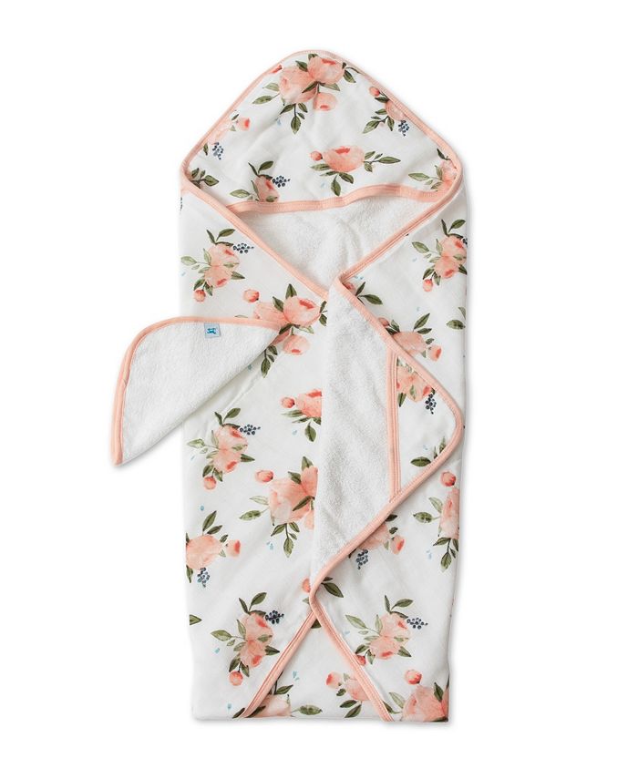 Baby Jar - Watercolor Floral Hooded Towel main image 0