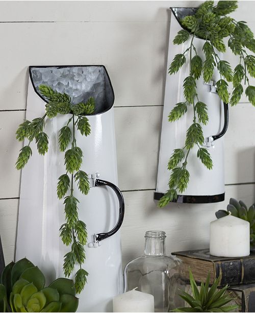 Vip Home Garden 2 Piece Metal Half Round Wall Planters Reviews