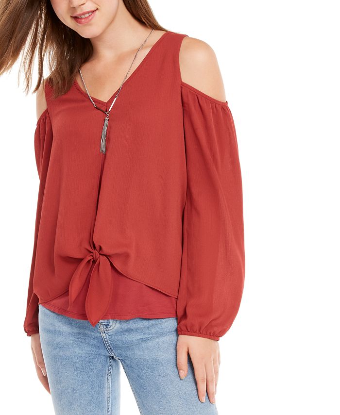 Cold shoulder 2025 tops for juniors