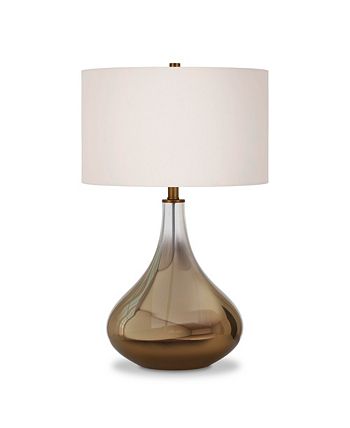 Hudson & Canal - Mirabella Table Lamp In Ombre Brass Colored Glass