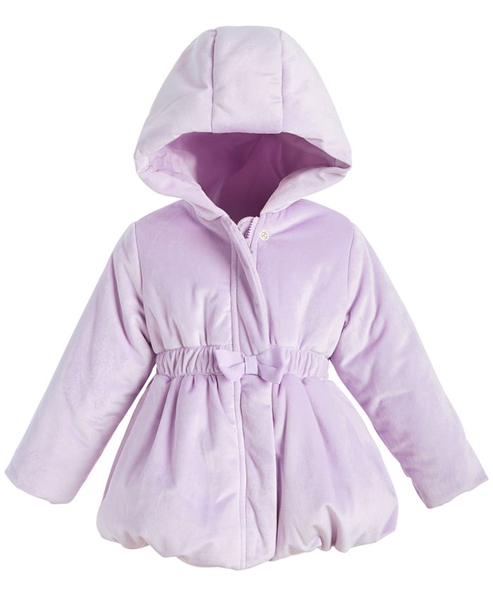 First Impressions Toddler Girls Velvet Bubble Coat, Created for Macy's