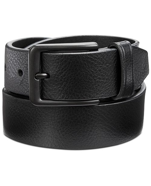 Perry Ellis Men S Casual Pebble Leather Belt Reviews All