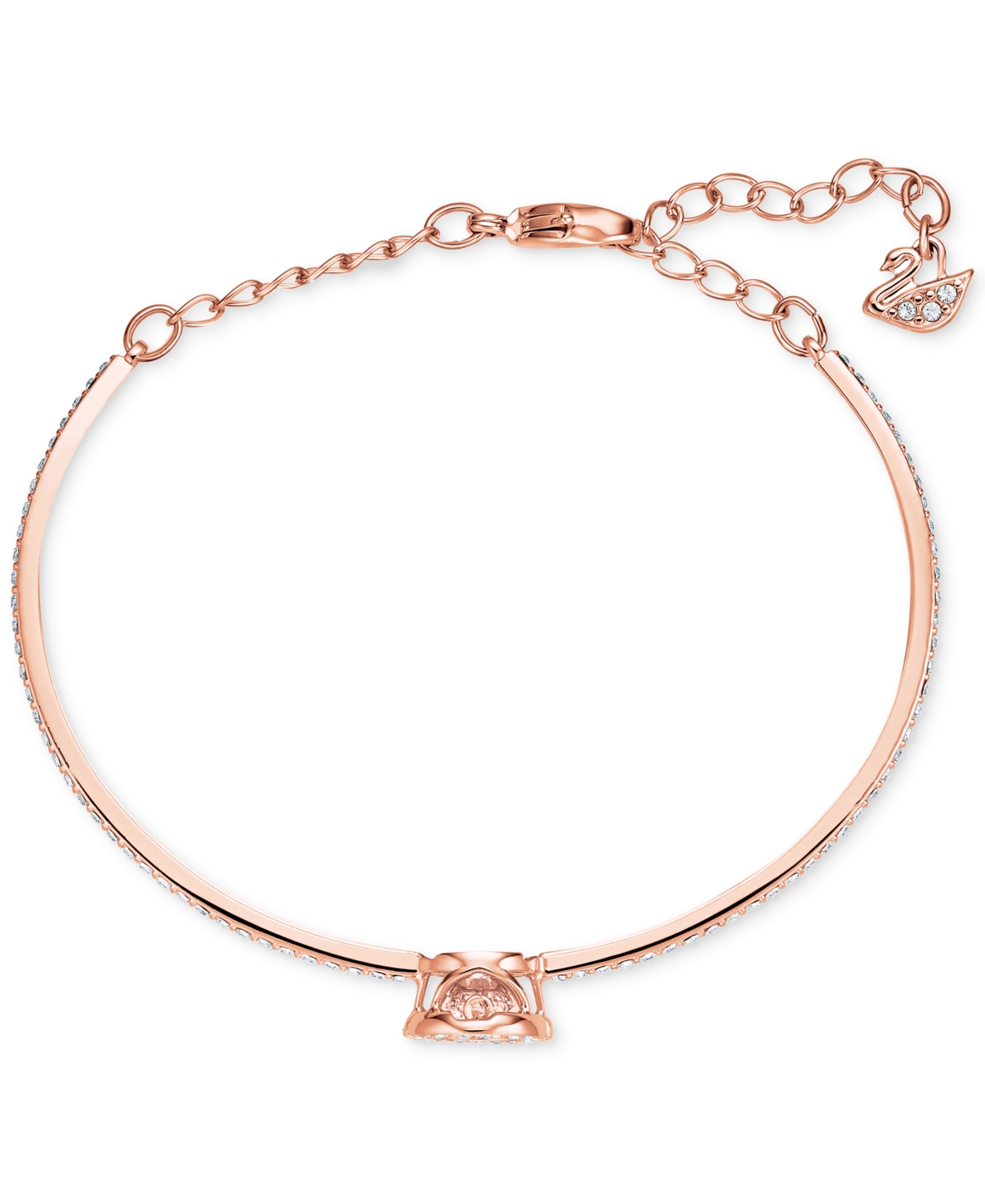 Swarovski Silver-Tone Cubic Zirconia Bangle Bracelet