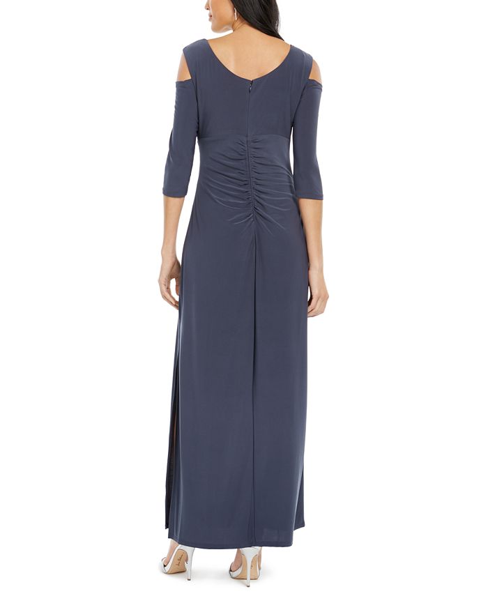 R & M Richards Cold-Shoulder Gown & Reviews - Dresses - Women - Macy's