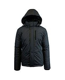 Spire By Galaxy Men's Heavyweight Presidential Tech Jacket with Detachable Hood