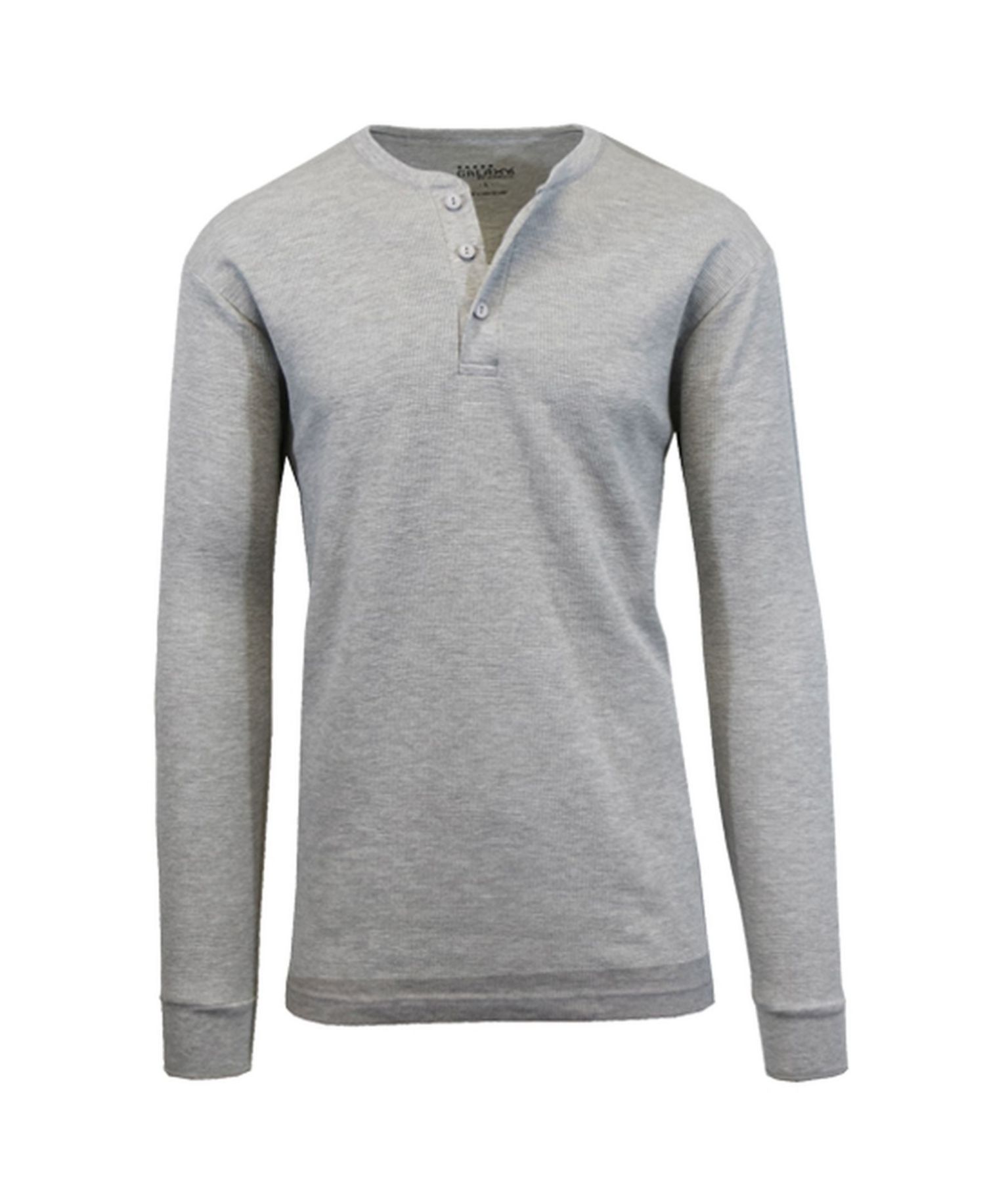 Men's Long Sleeve Thermal Henley Tee