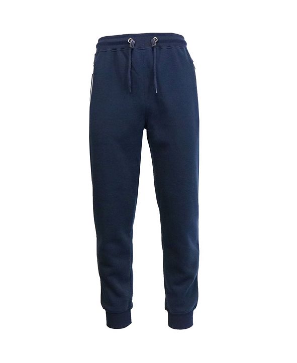 galaxy by harvic men's slim fit fleece jogger pants