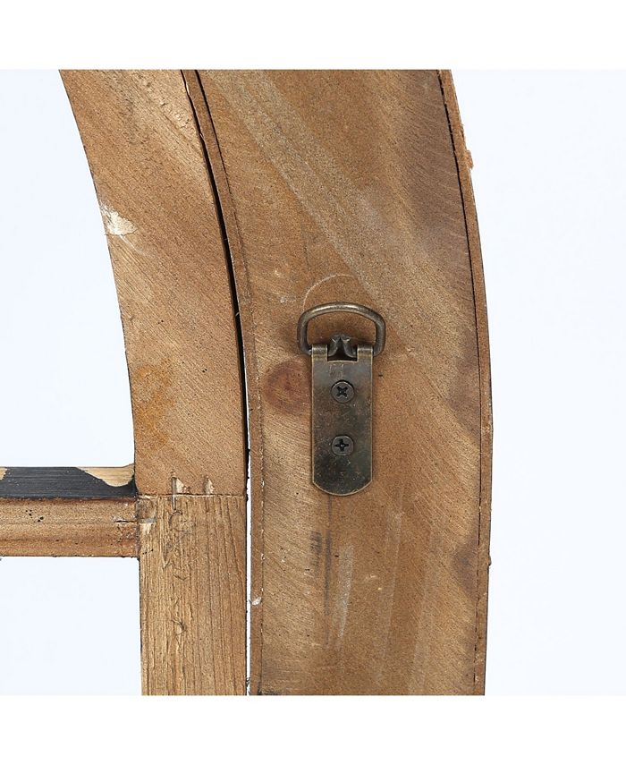 Luxen Home Wood Arched Window Wall Decor Macy's