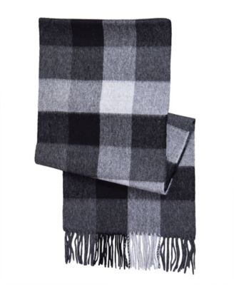 Women's Alpaca-Wool Buffalo Check Scarf