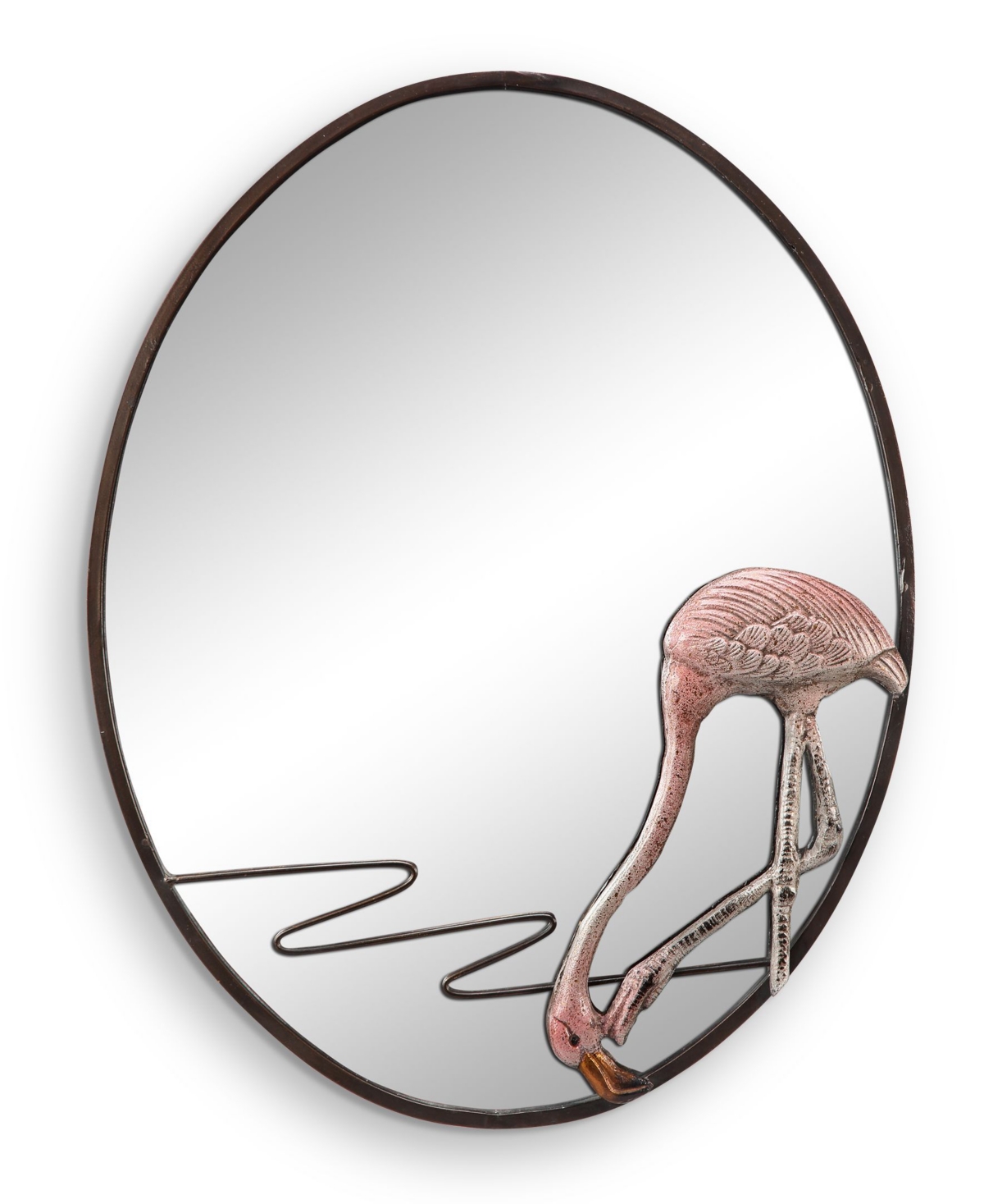 Home Flamingo Wall Mirror - Multi