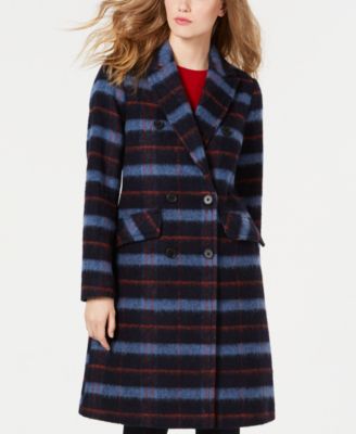 plaid coat with hood