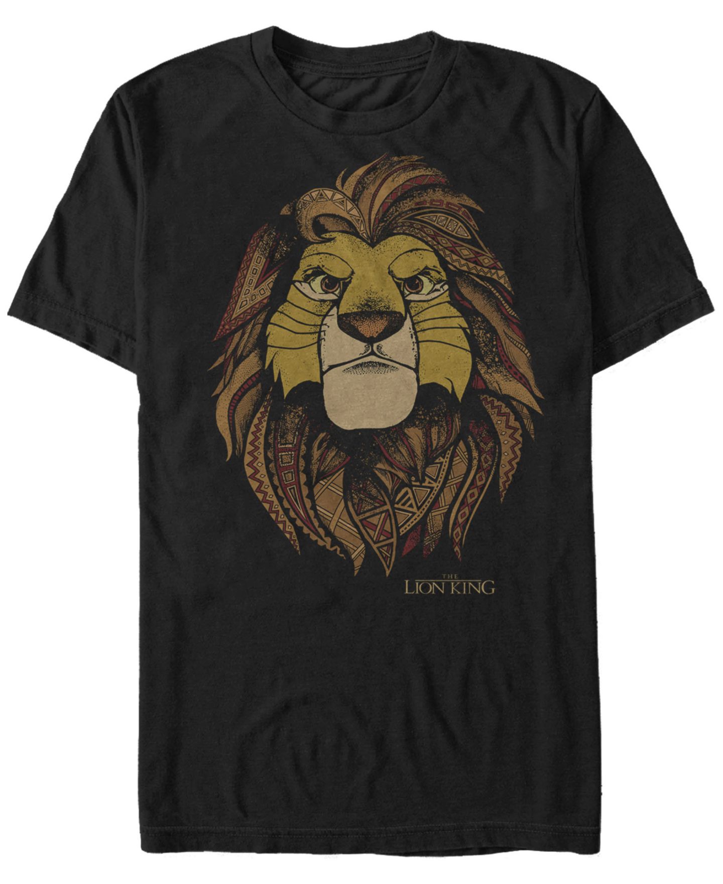 Мужская футболка Fifth Sun Disney Lion King Noble Simba Short Sleeve, цвет: Чёрный — фото 1