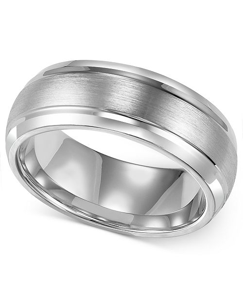 Triton Men's Cobalt Ring, 8mm Wedding Band - Rings - Jewelry & Watches ...