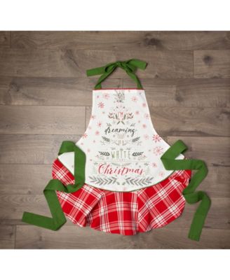 Christmas Tree Ruffle Apron
