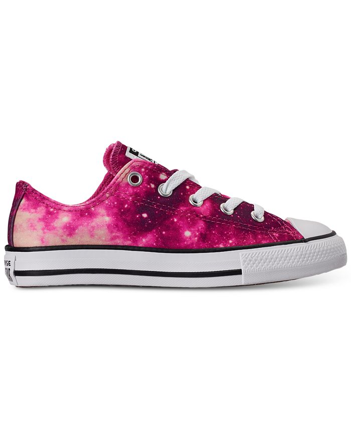 Converse Little Girls Chuck Taylor Ox Galaxy Print Casual Sneakers from ...