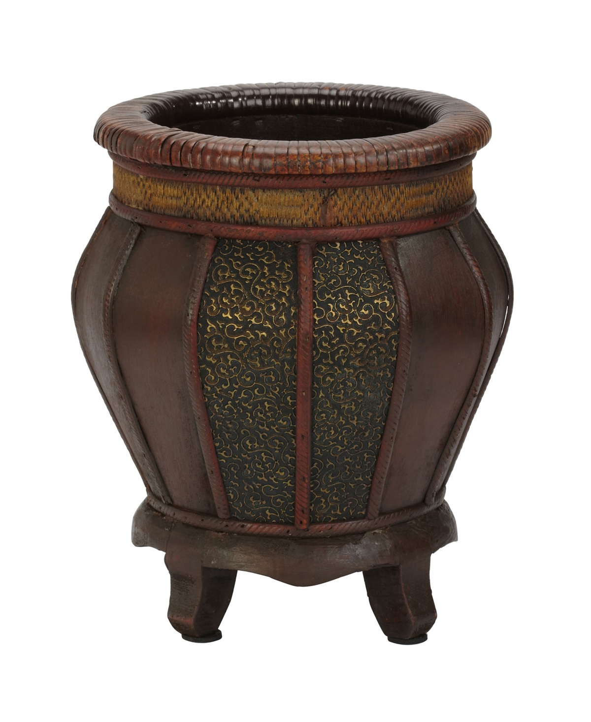 Nearly Natural Decorative Wood Panel Planters - Set of 2