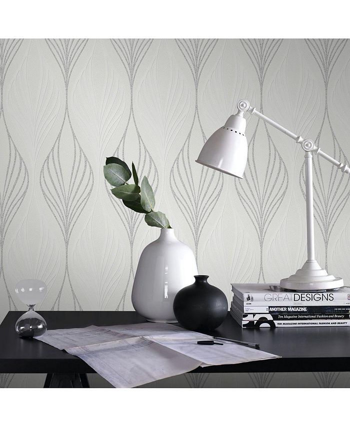 Graham & Brown Graham Brown Optimum White and Duck Egg Wallpaper Macy's