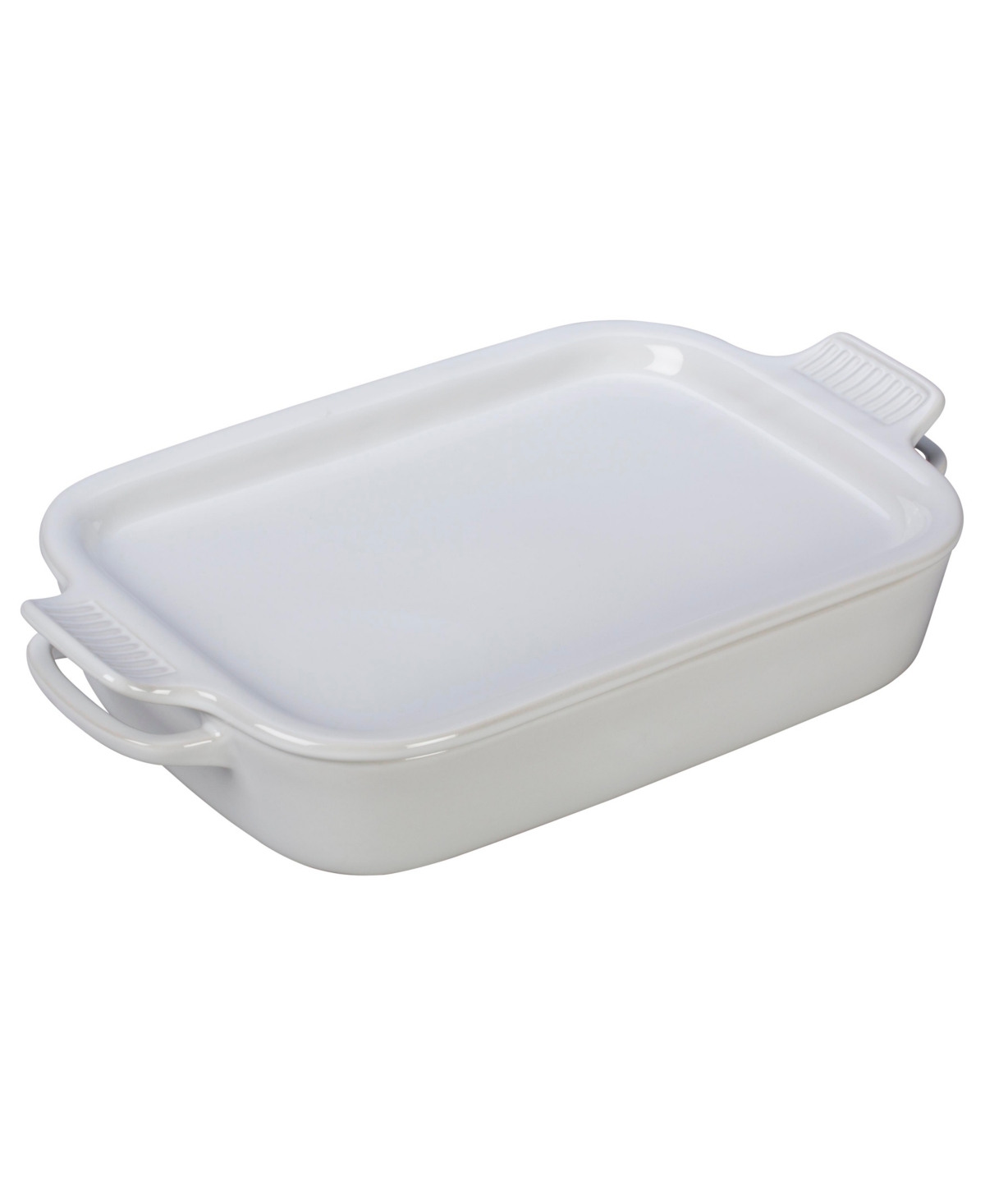 Le Creuset Rectangular 2.75-qt. Dish With Platter Lid In White