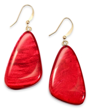 image of Style & Co Resin Colored Triangular Statement Earrings, Created for Macy-s