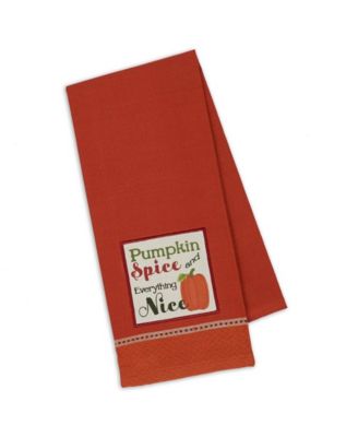 Assorted Country Pumpkin Embroidered Dishtowel Set